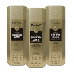 INOAR KERATIN REVOLUTION SMOOTH KIT 3x1000ml  (9 ways to use)