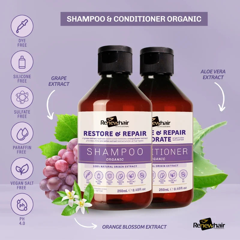The Benefits of Organic Shampoo & Conditioner | Renew Hair Professional