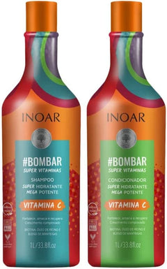 INOAR BOMBAR shampoo and conditioner 2X 1L