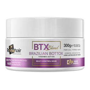 Renew Hair Professional Hair Mask BTX BLONDE 300g Botosmart Brazilian Treatment Anti Frizz Thermo Active Multi Control Smooth Renew