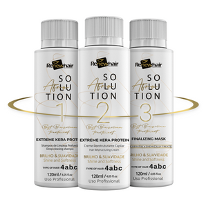 Afro Solutions Keratin Home Kit - 3 x 120 ml