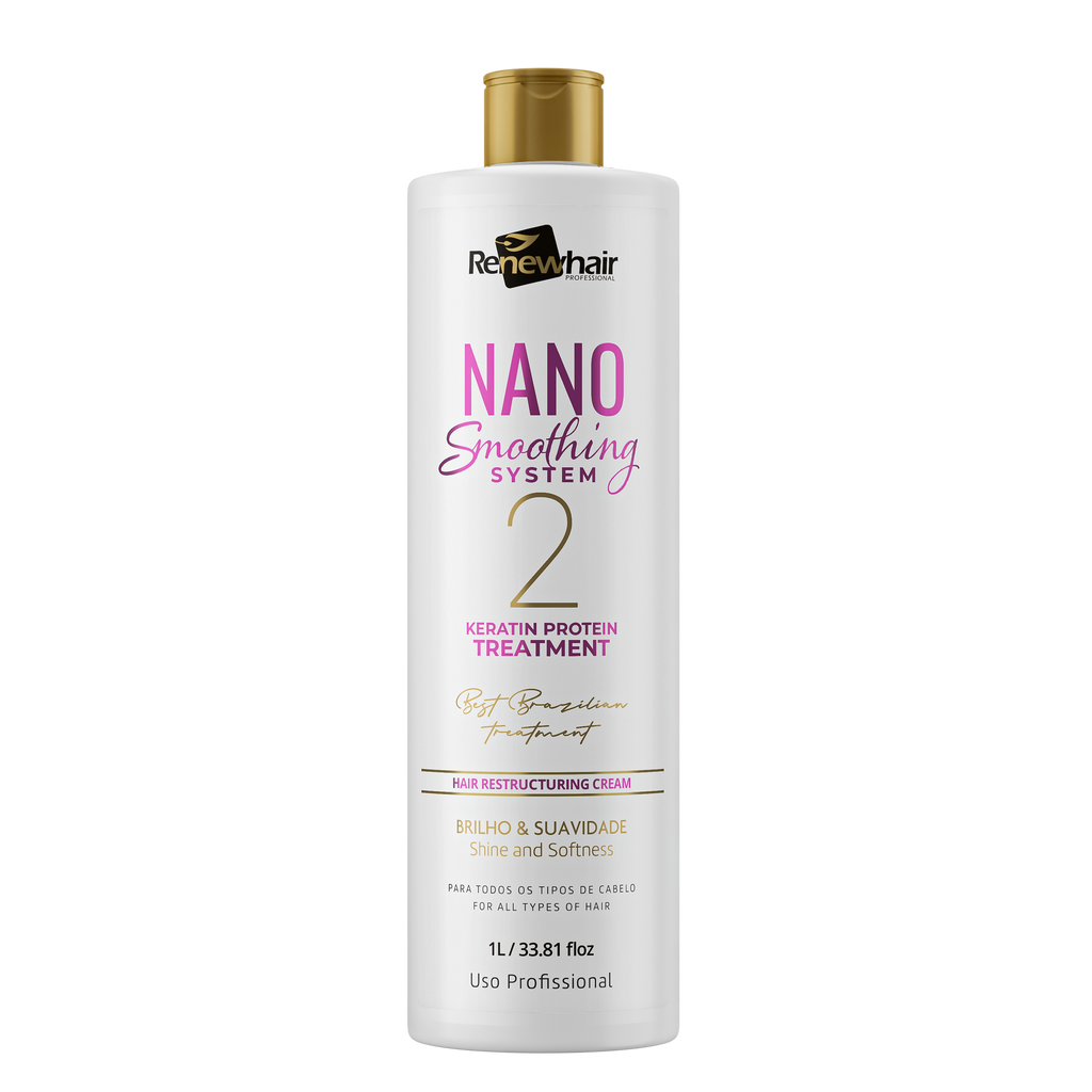 Nano Smoothing System Step Protein Keratin 1000ml – Renew Hair